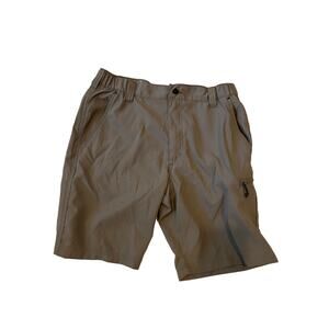 Wrangler Gray Nylon Poly Flat Front Shorts W: 34